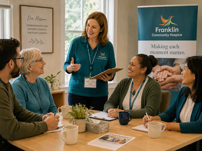 Franklin Hospice provides the orientation, guidance and role-specific training you need before you begin.