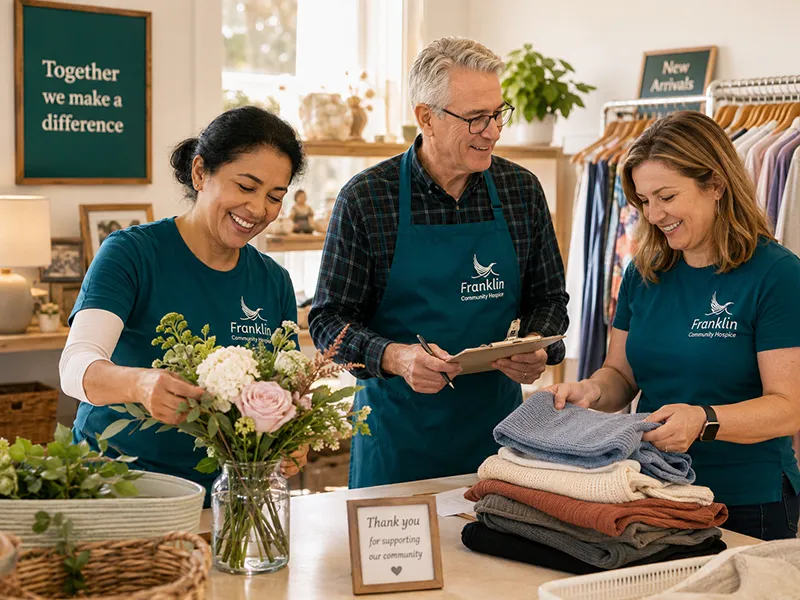 Three Volunteers Supporting Their Community